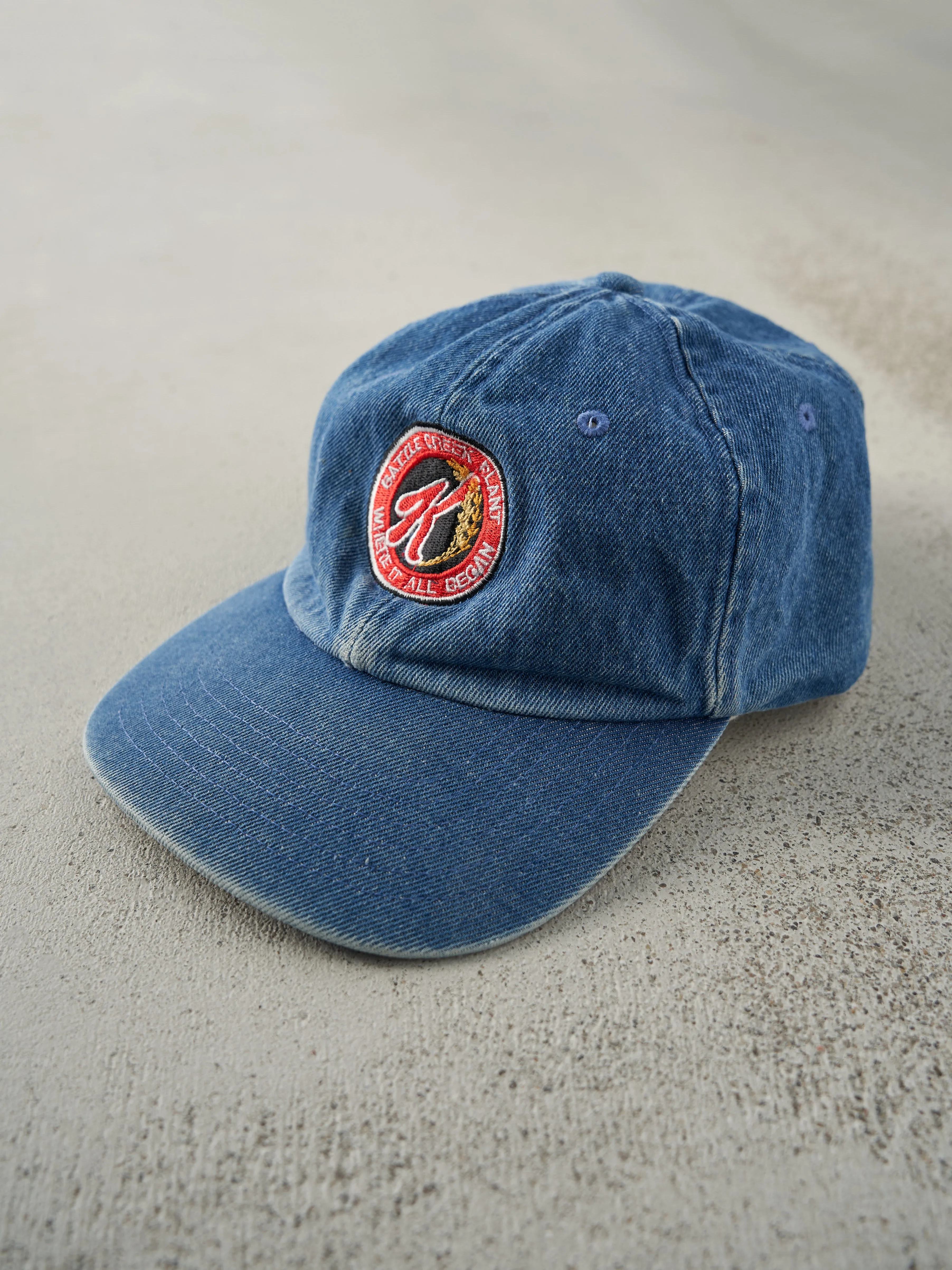 Vintage 90s Mid Wash Embroidered Denim Kellogg's Strap Back Hat sold by Rebalance Vintage product image thumbnail 2