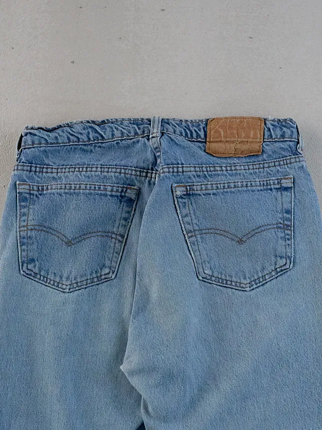 VIntage 90s Washed Blue Levi's 501 Denim Jeans (30x28) sold by Rebalance Vintage product image thumbnail 4