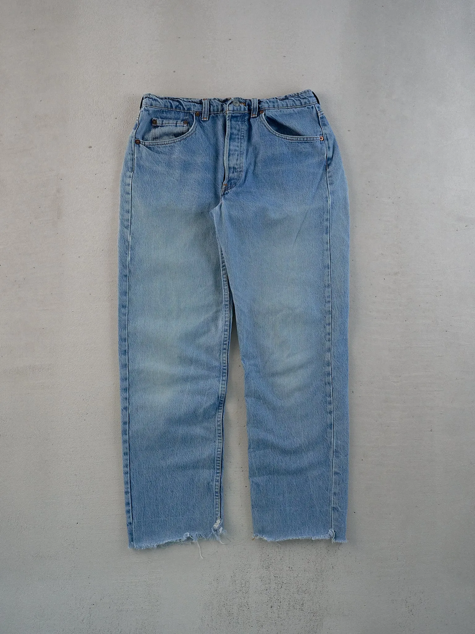 VIntage 90s Washed Blue Levi's 501 Denim Jeans (30x28) sold by Rebalance Vintage