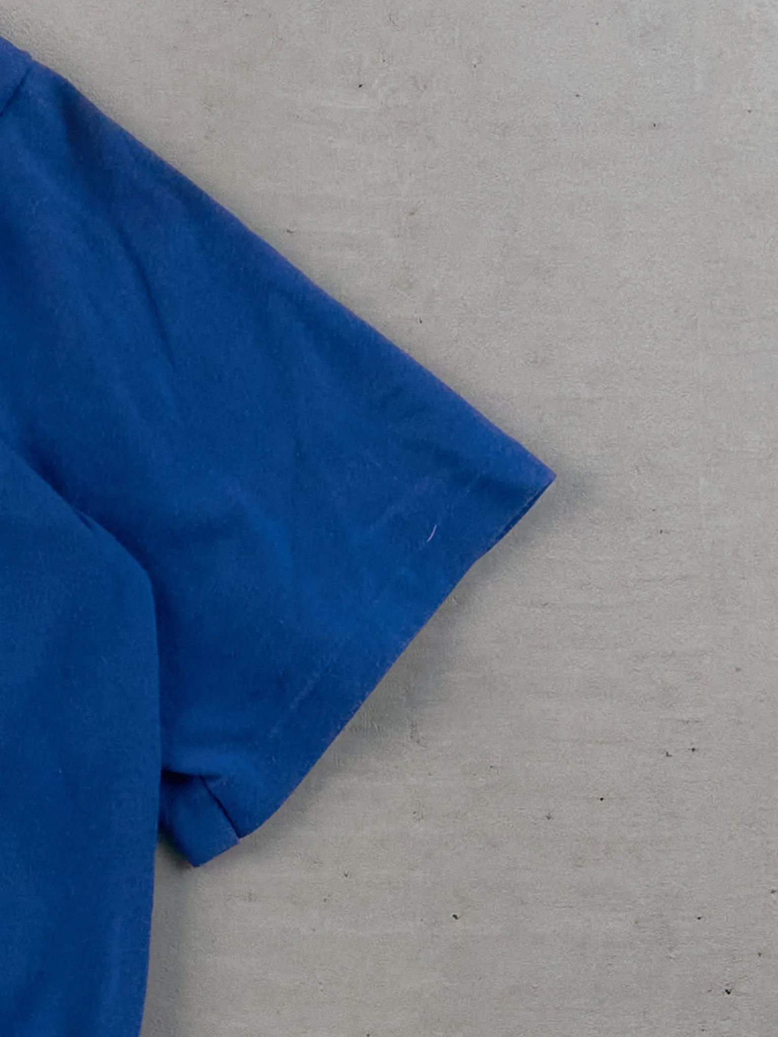 Vintage 90s Royal Blue Russell Athletics Blank Tee (L) sold by Rebalance Vintage product image thumbnail 3