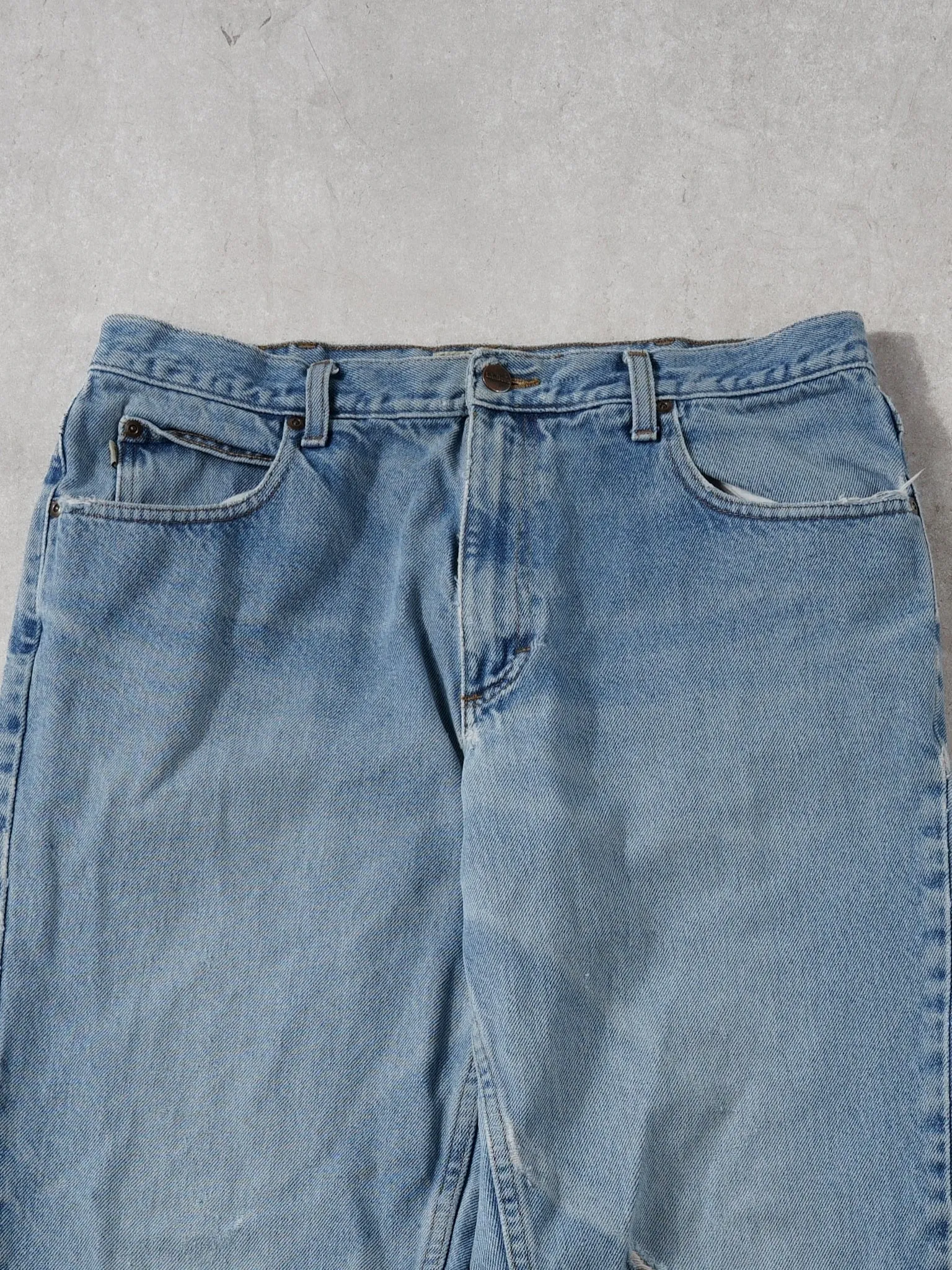 Vintage 90s Light Blue LL Bean Classic Fit Denim Jeans (32x29) sold by Rebalance Vintage product image thumbnail 3