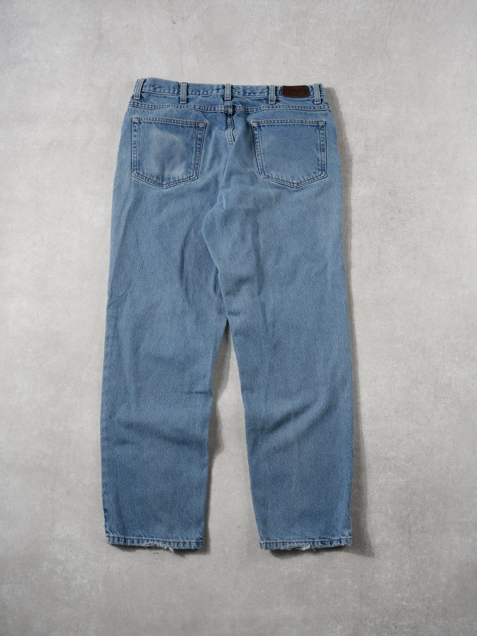 Vintage 90s Light Blue LL Bean Classic Fit Denim Jeans (32x29) sold by Rebalance Vintage product image thumbnail 2