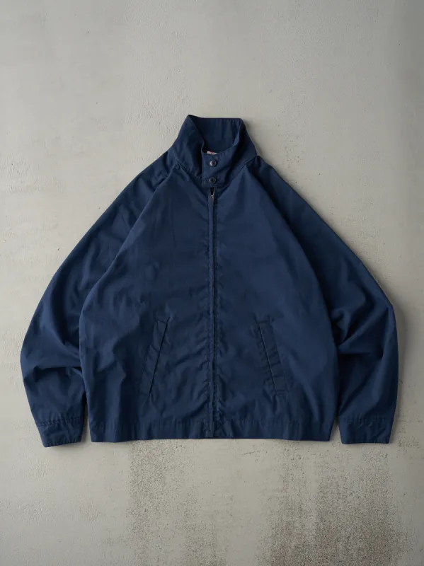 Vintage 80s Navy Blue Harrington Jacket (M) sold by Rebalance Vintage