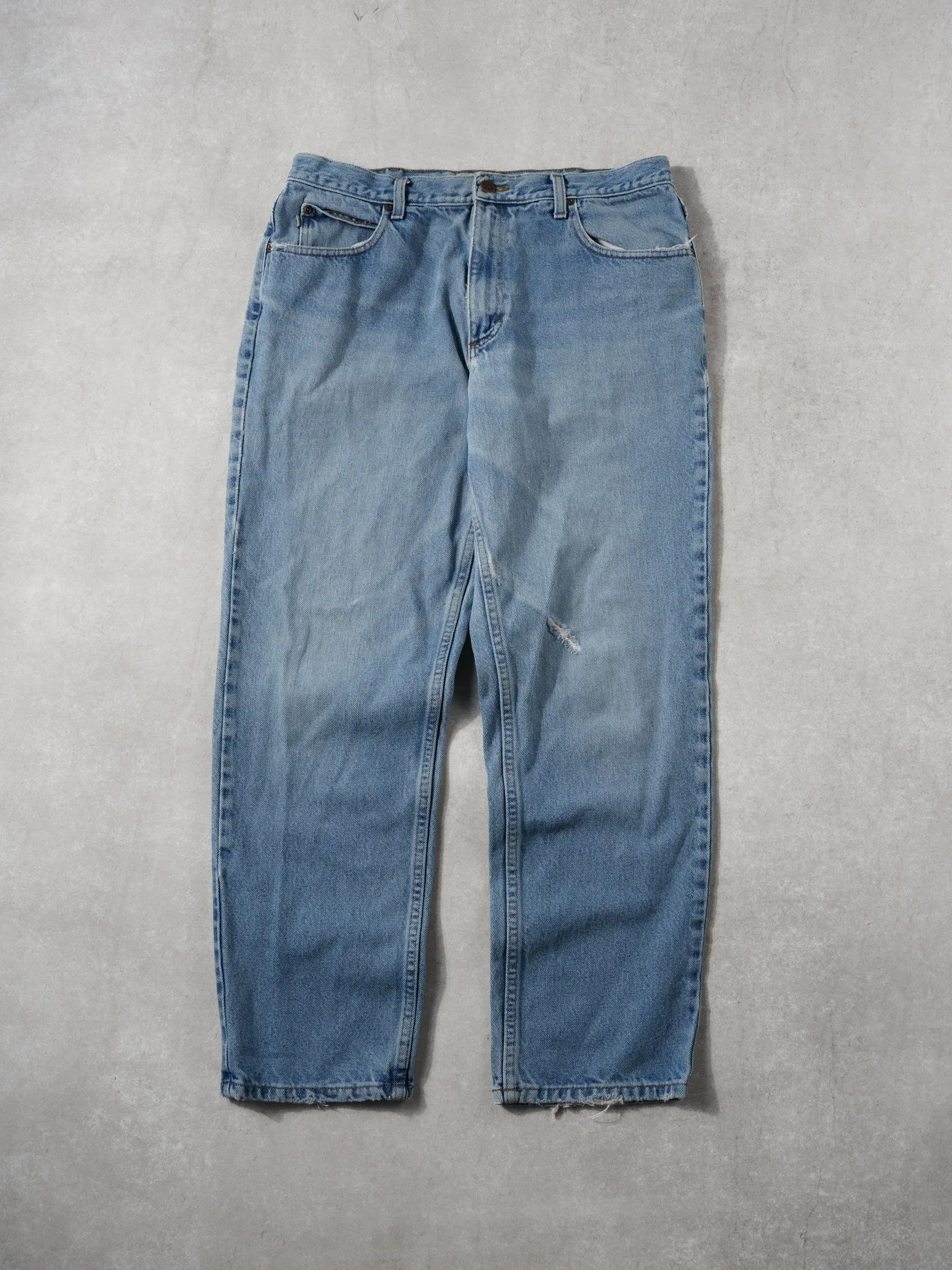 Vintage 90s Light Blue LL Bean Classic Fit Denim Jeans (32x29) sold by Rebalance Vintage