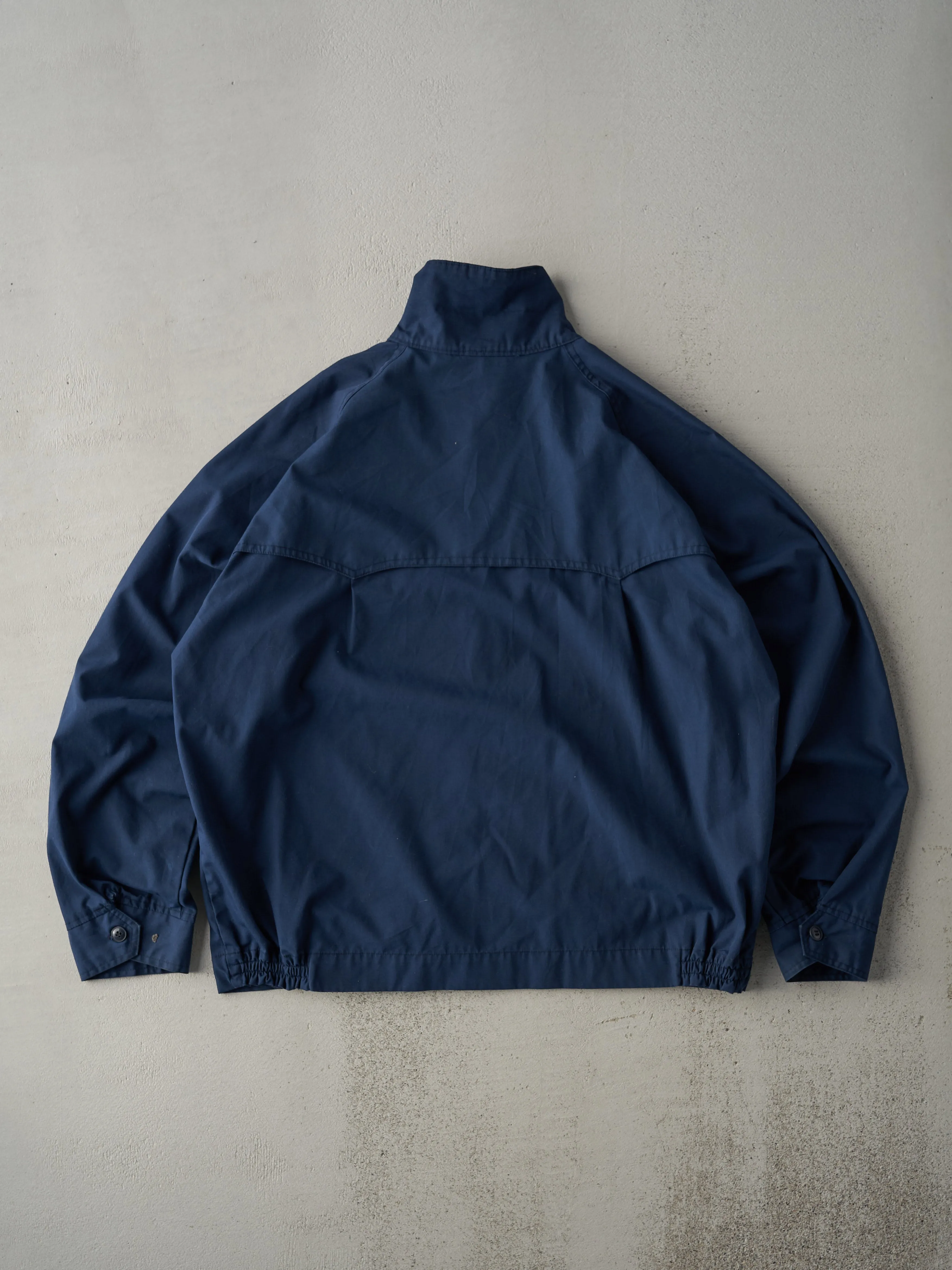 Vintage 80s Navy Blue Harrington Jacket (M) sold by Rebalance Vintage product image thumbnail 2