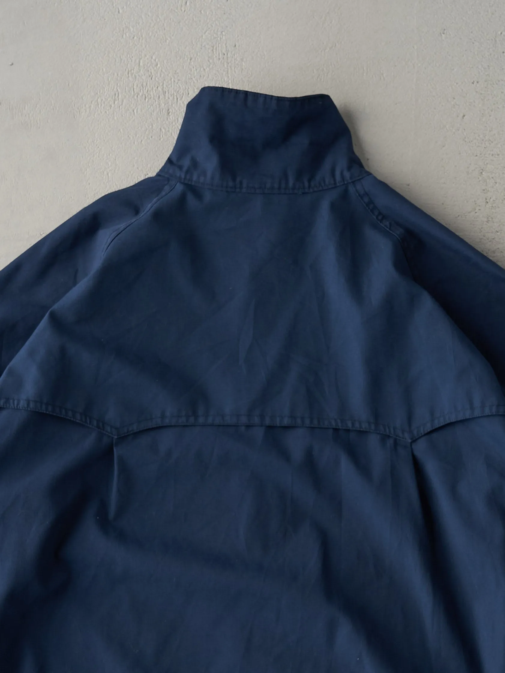 Vintage 80s Navy Blue Harrington Jacket (M) sold by Rebalance Vintage product image thumbnail 4