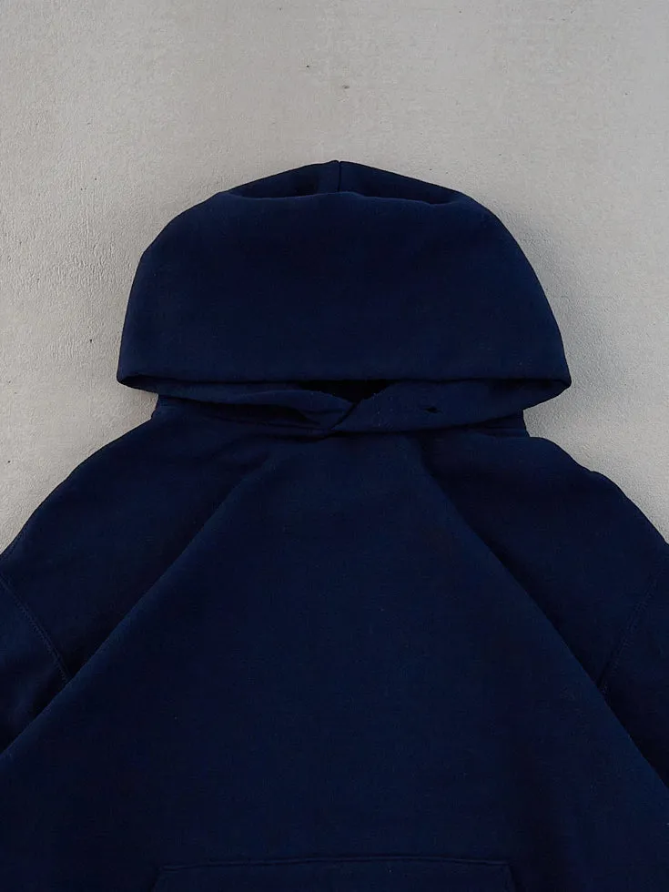 Vintage 90s Navy Blue Russell Athletics Hoodie (M) sold by Rebalance Vintage product image thumbnail 2