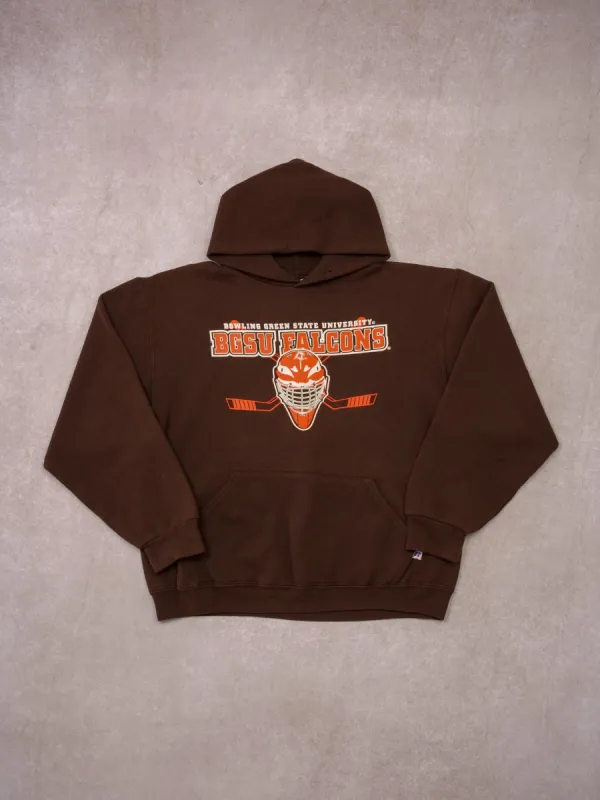 Vintage 90s Brown BSGU Falcons Russel Athletic Hoodie (M) sold by Rebalance Vintage