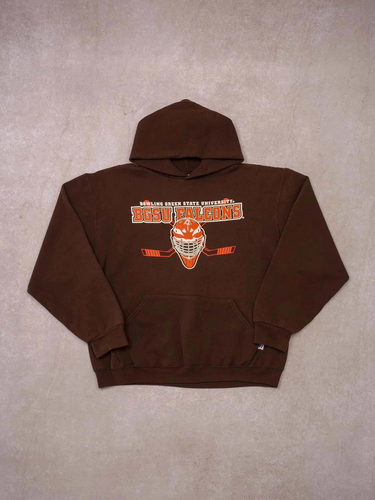 Vintage 90s Brown BSGU Falcons Russel Athletic Hoodie (M) sold by Rebalance Vintage