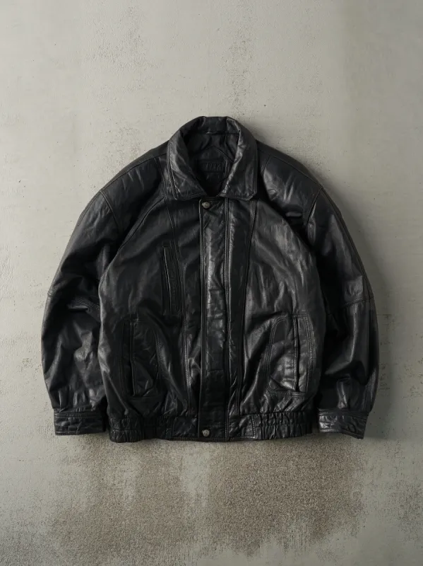 Vintage 90s Black Moores Leather Jacket (M) | Parallel