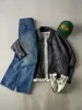 Vintage 90s Black Uber Leather Biker Jacket (L) sold by Rebalance Vintage