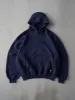 Vintage 90s Navy Russell Athletics Boxy Blank Hoodie (XL) sold by Rebalance Vintage