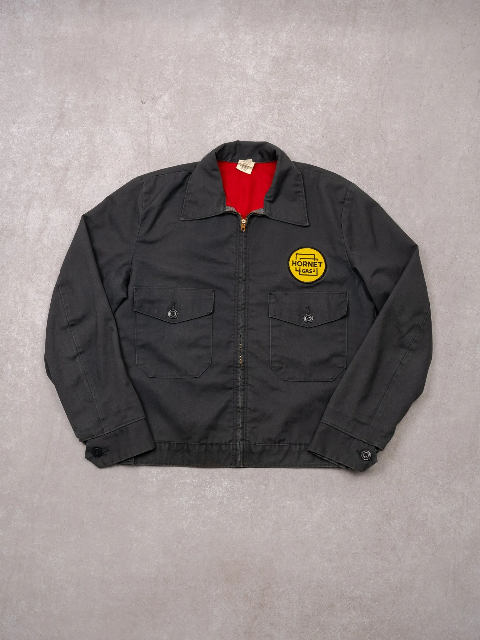 Vintage 70s Grey Hornet Tulsa Gas Workwear Jacket (S) sold by Rebalance Vintage