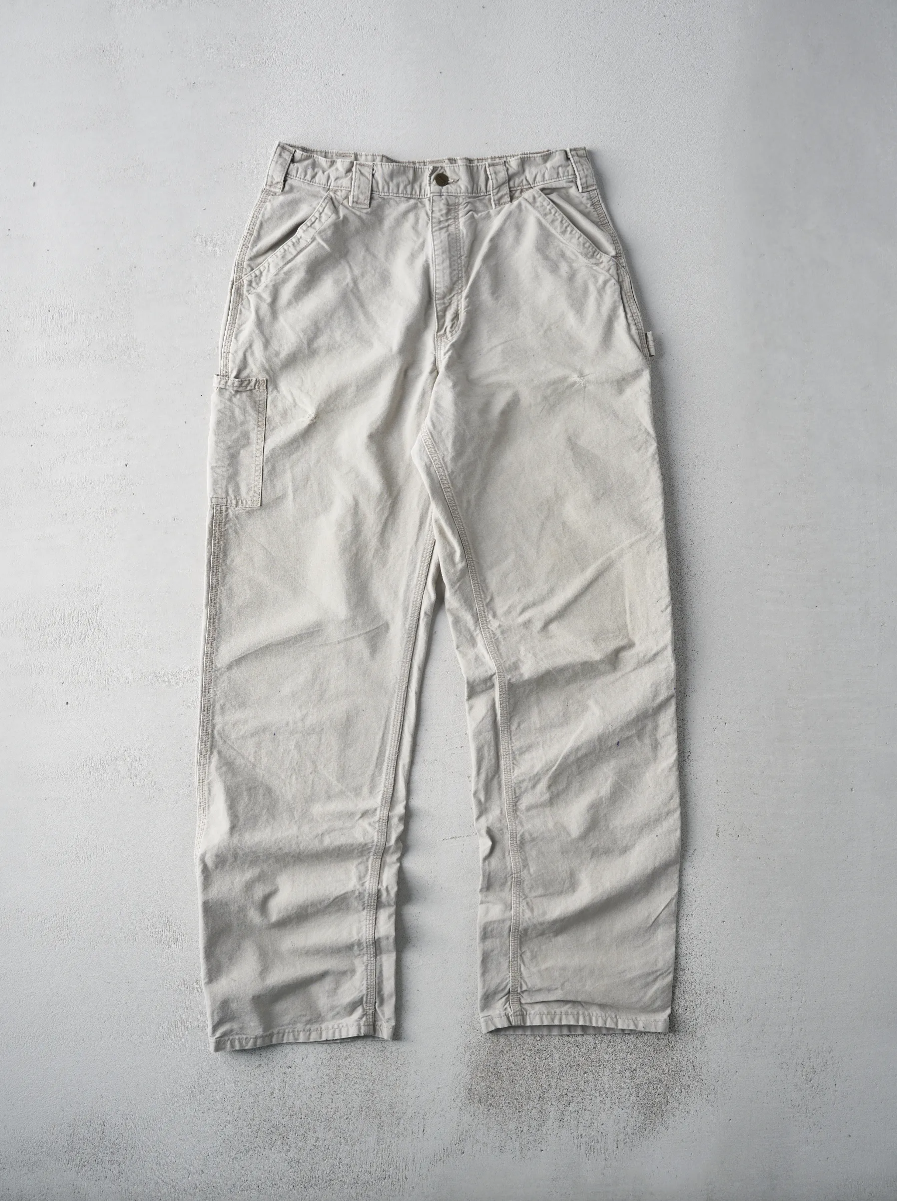 Vintage Beige Light Weight Dungaree Fit Carhartt Carpenter Pants (32x33.5) sold by Rebalance Vintage