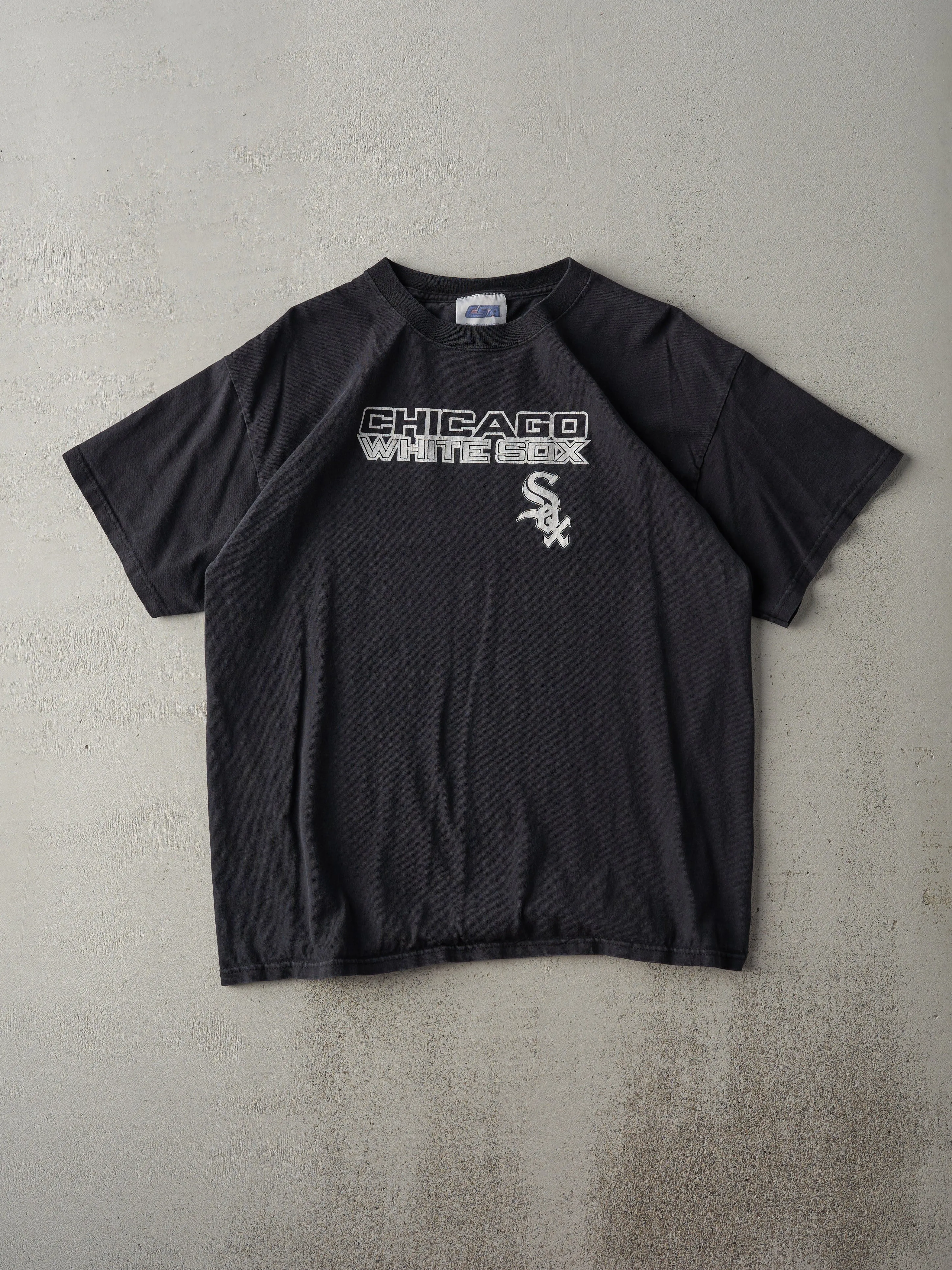 Vintage 90s Black Chicago White Sox Tee (M) sold by Rebalance Vintage