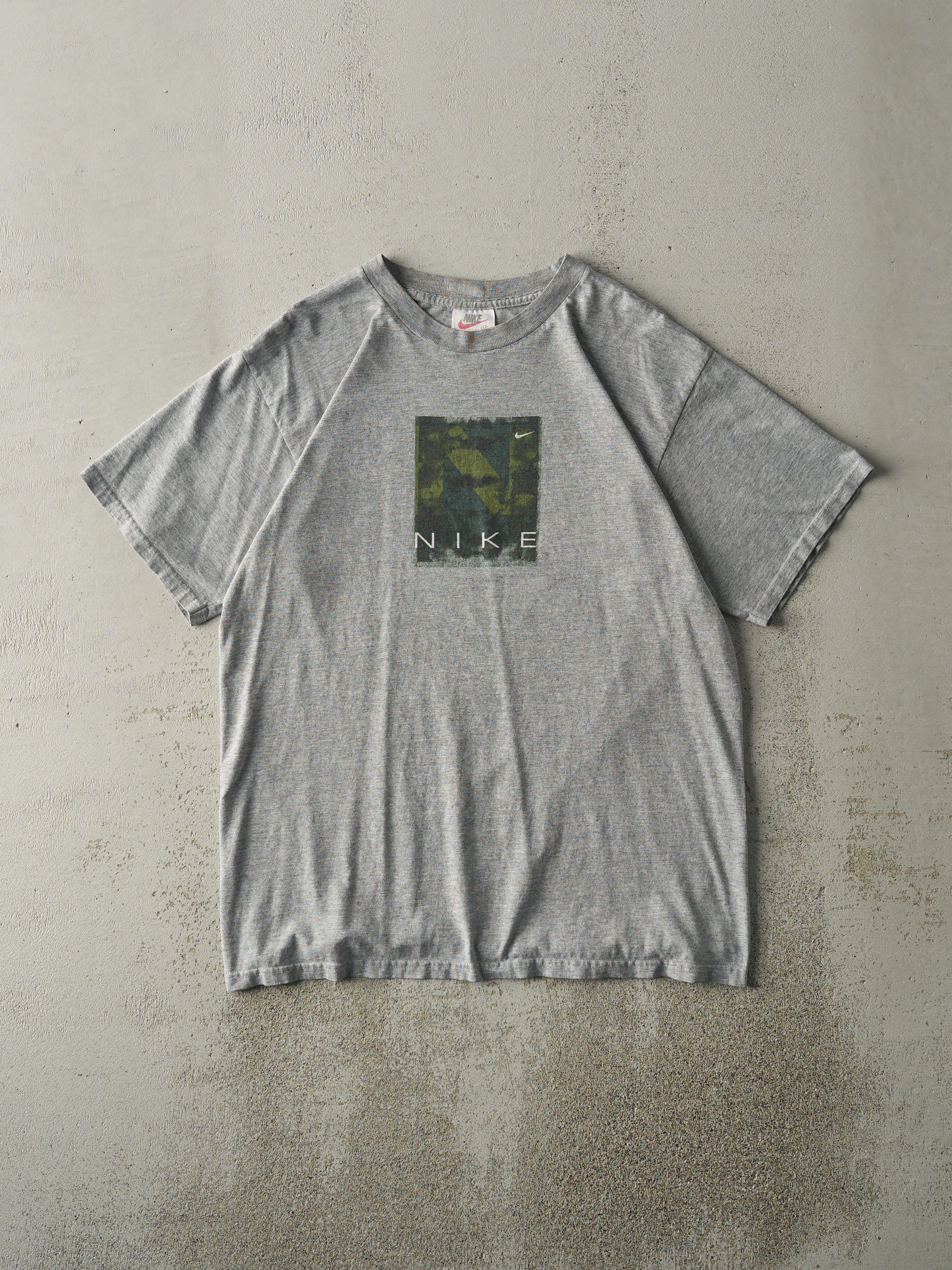 Vintage 90s Grey Nike Tee (M) sold by Rebalance Vintage