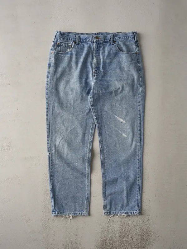 Vintage 90s Washed Blue Carhartt Denim Jeans (37x29) sold by Rebalance Vintage