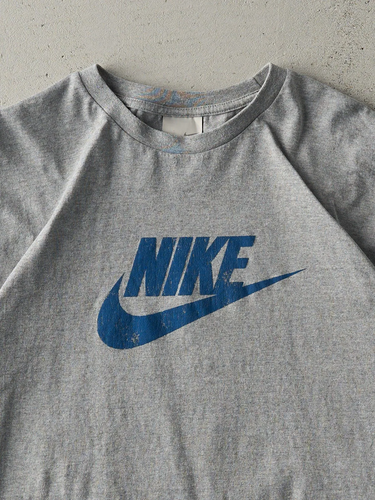 Vintage Y2K Grey Nike Logo Tee (M/L) sold by Rebalance Vintage product image thumbnail 3