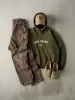 Vintage Y2K Green Embroidered Land Rover Hoodie (L) sold by Rebalance Vintage