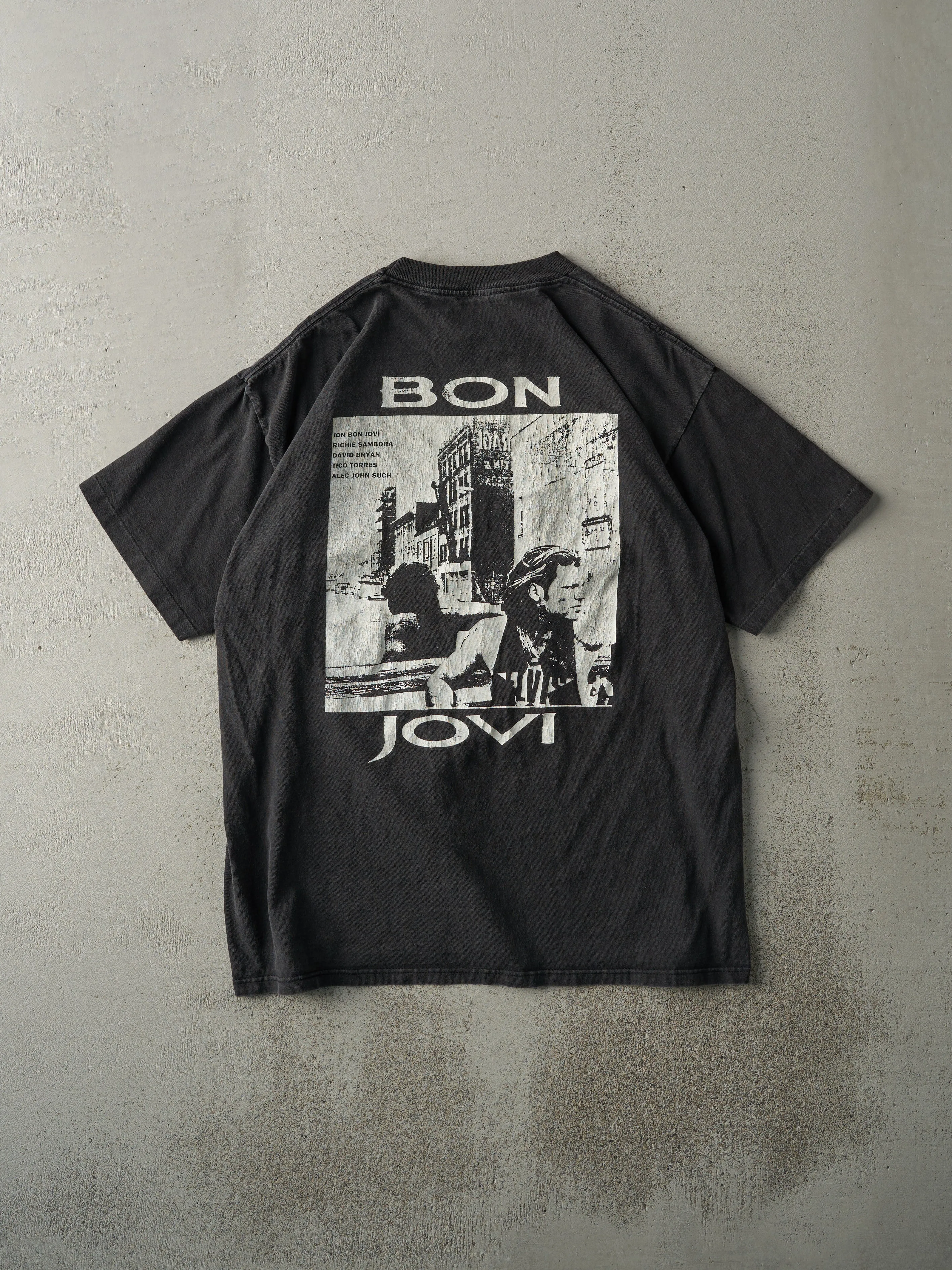 Vintage 92' Black Bon Jovi Keep The Faith Tee (M/L) sold by Rebalance Vintage product image thumbnail 2