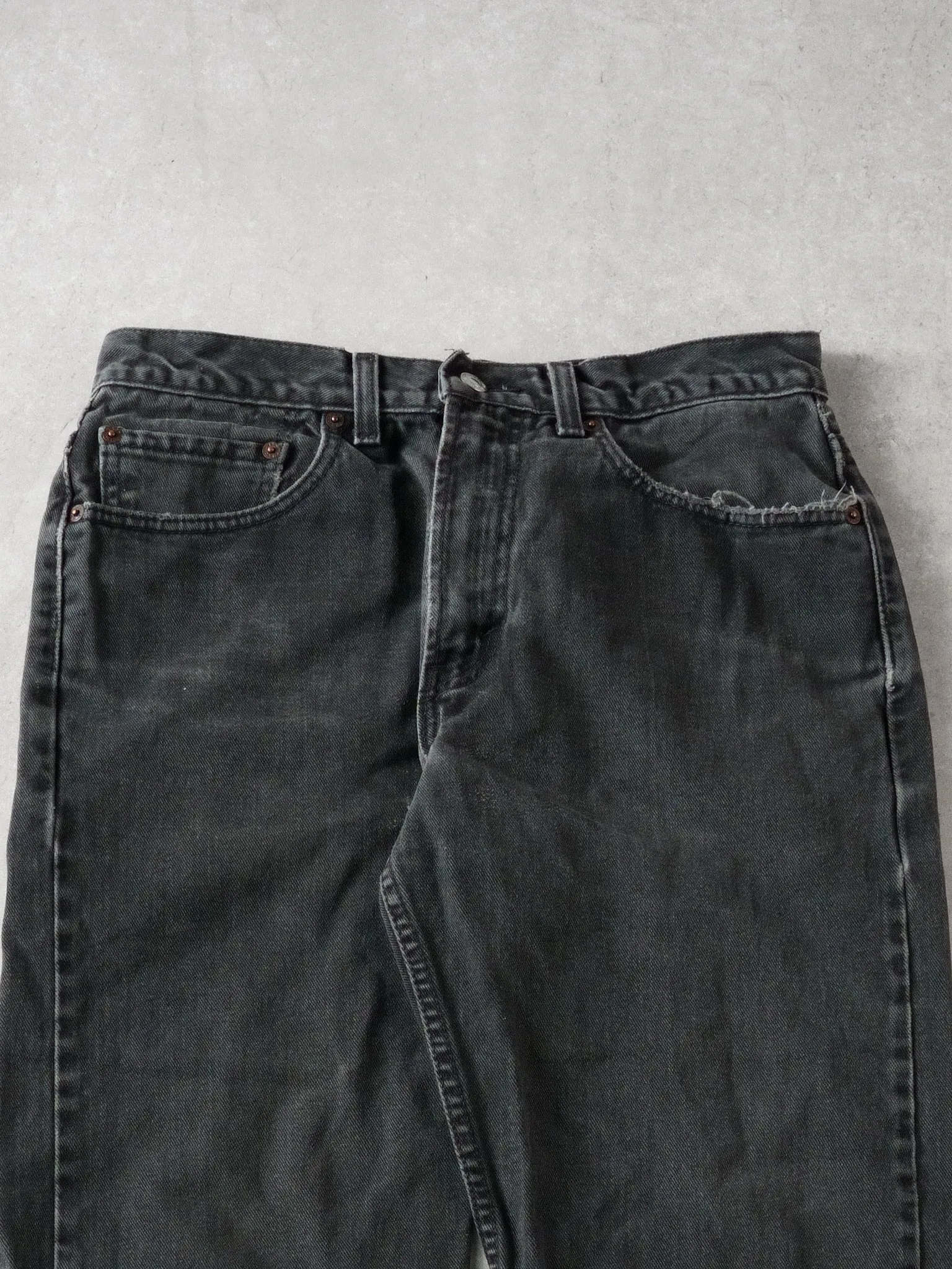 Vintage 90s Black Levi 505 Regular Fit Jeans (32 x 28) sold by Rebalance Vintage product image thumbnail 3