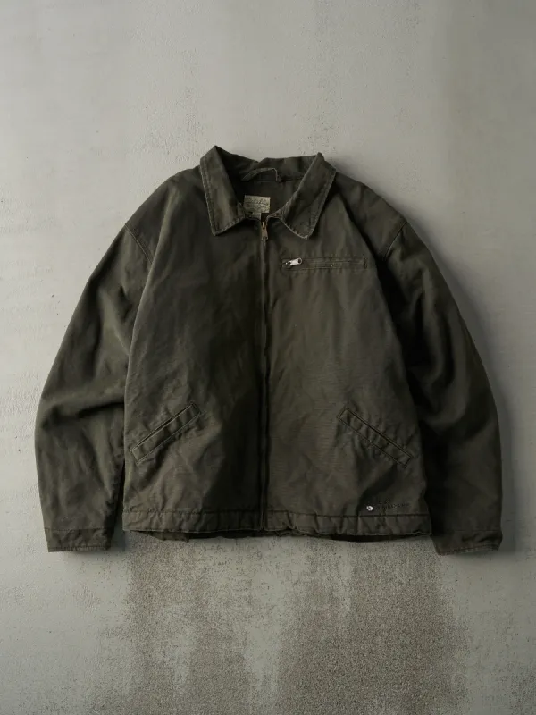 Vintage Y2K Green Embroidered Cabela's Sherpa Lined Workwear Jacket (L) sold by Rebalance Vintage