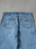 Vintage 90s Light Blue Dickies Double Knee Carpenter Denim Jeans (34x30) sold by Rebalance Vintage