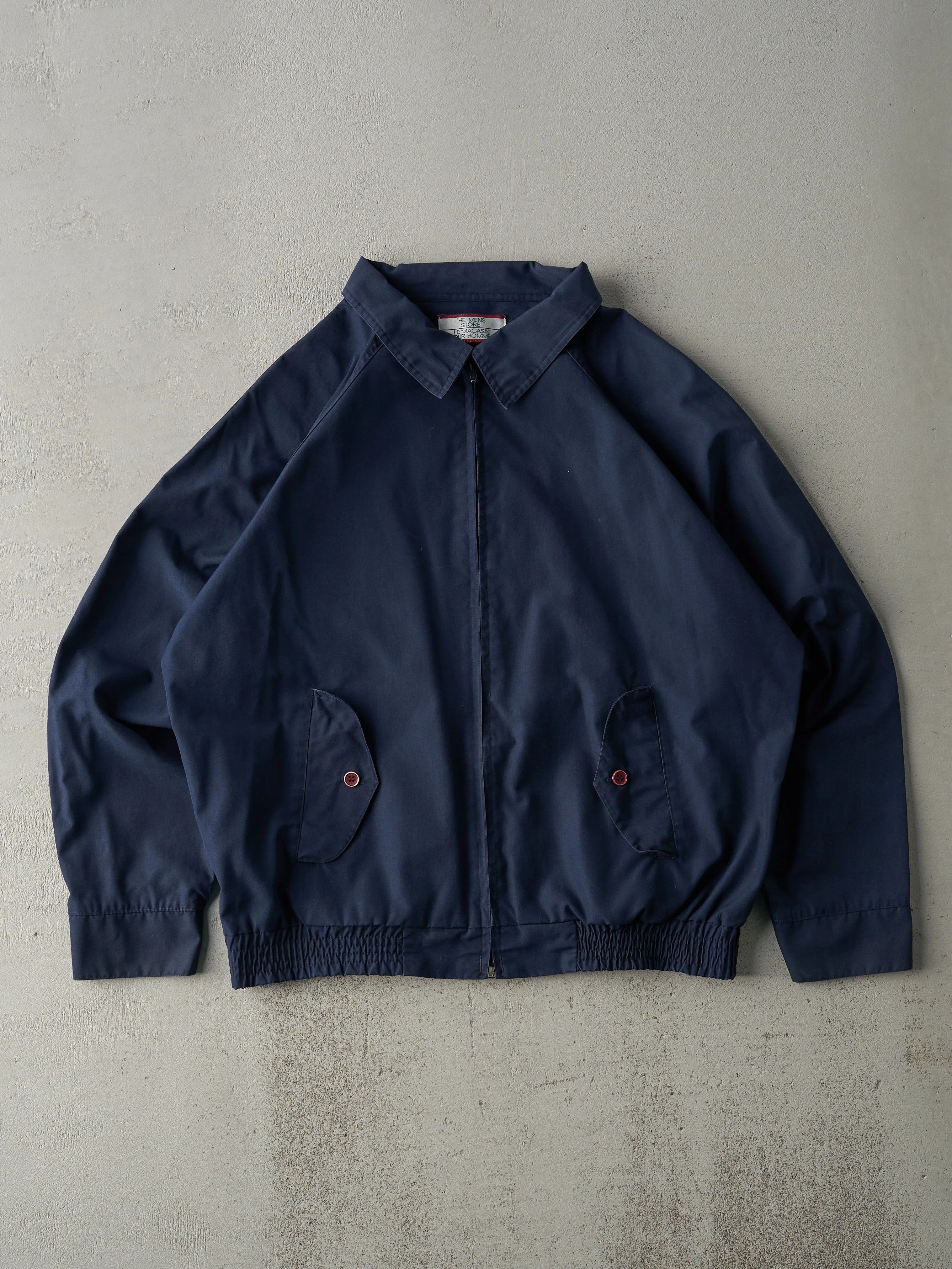 Vintage 80s Navy Blue Blank Workwear Jacket (M/L) sold by Rebalance Vintage