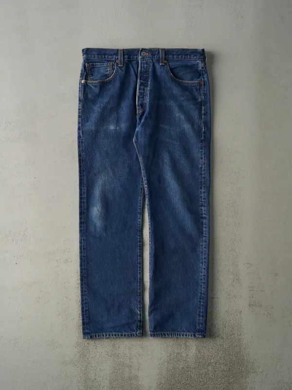 Vintage Y2K Faded Mid Wash Levi's 501 Jeans (34x30) sold by Rebalance Vintage