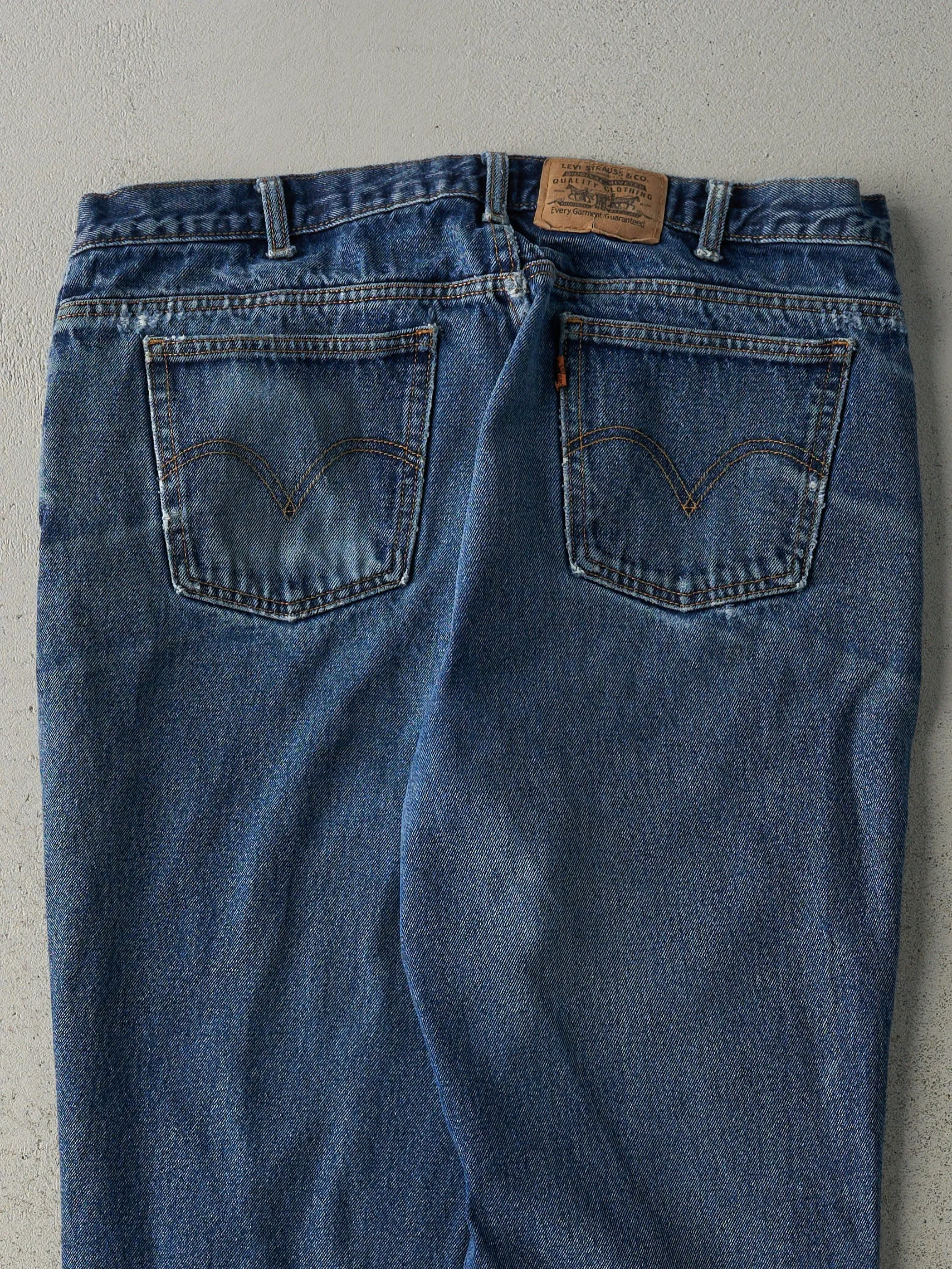Vintage 90s Mid Wash Levi's Orange Tab Jeans (36x28.5) sold by Rebalance Vintage product image thumbnail 4