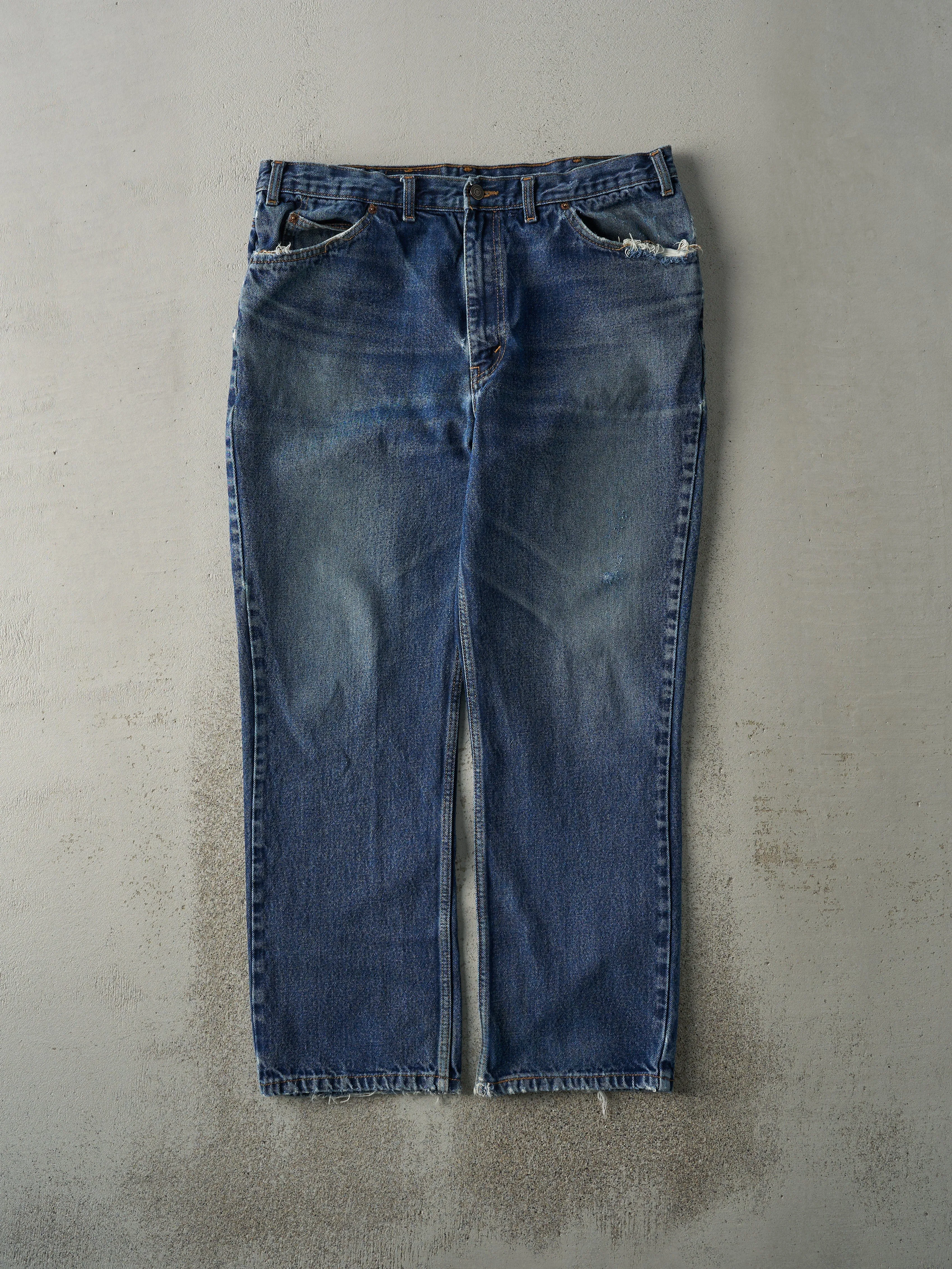 Vintage 90s Mid Wash Levi's Orange Tab Jeans (36x28.5) sold by Rebalance Vintage