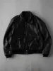Vintage 80s Black Leather A2 Biker Jacket (M) sold by Rebalance Vintage