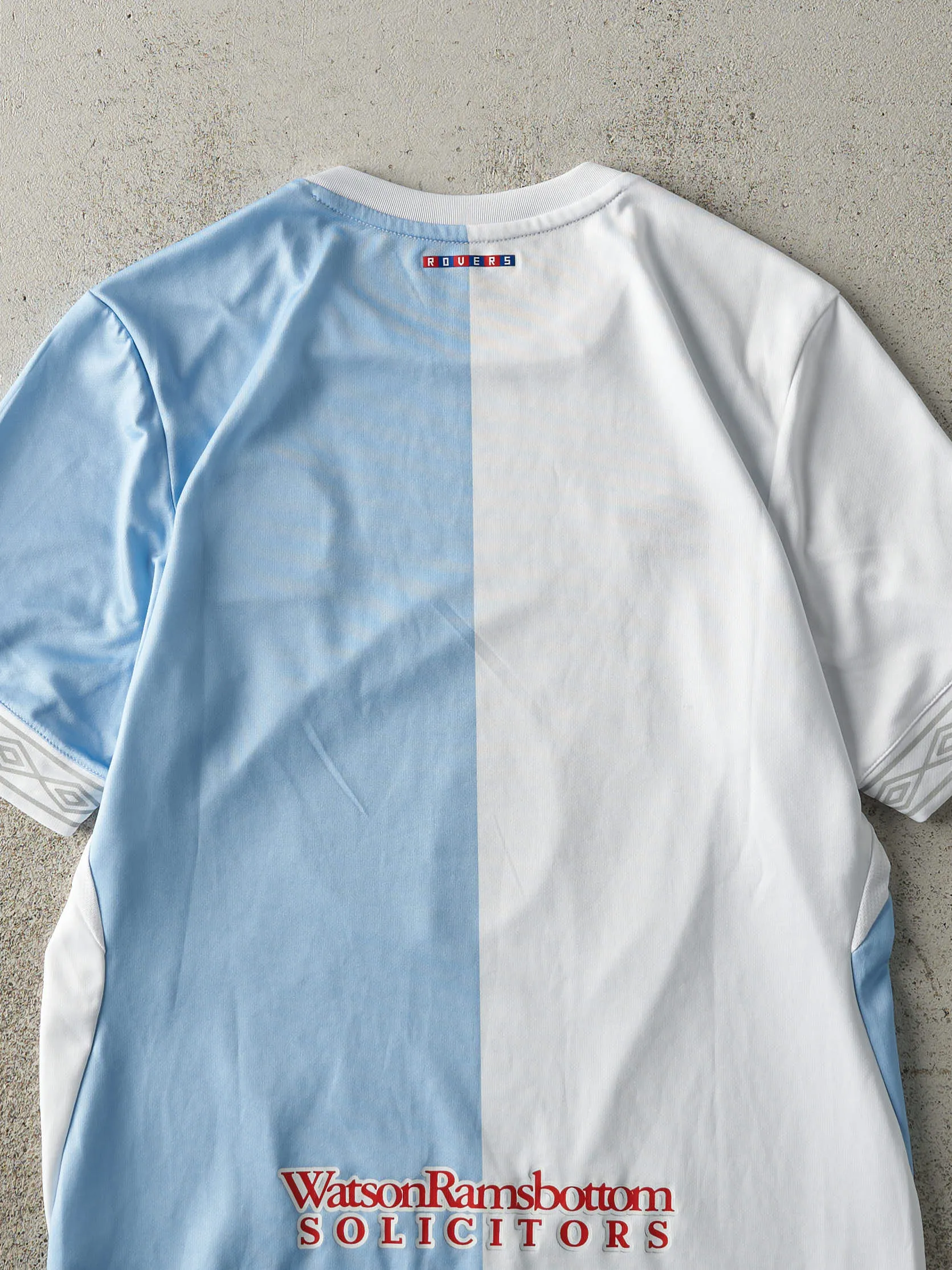 Vintage Y2K White & Blue Blackburn Rovers F.C. Soccer Jersey (S/M) sold by Rebalance Vintage product image thumbnail 4