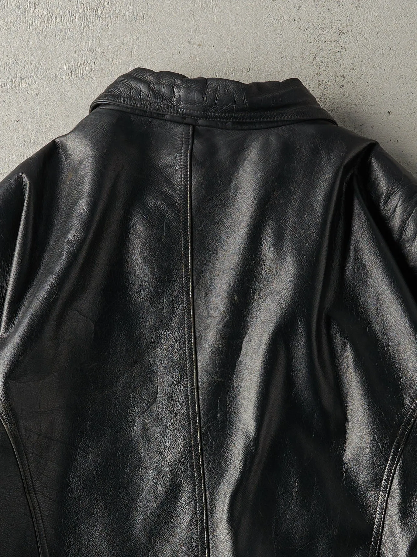 Vintage 90s Black Danier Leather Jacket (L) sold by Rebalance Vintage product image thumbnail 4