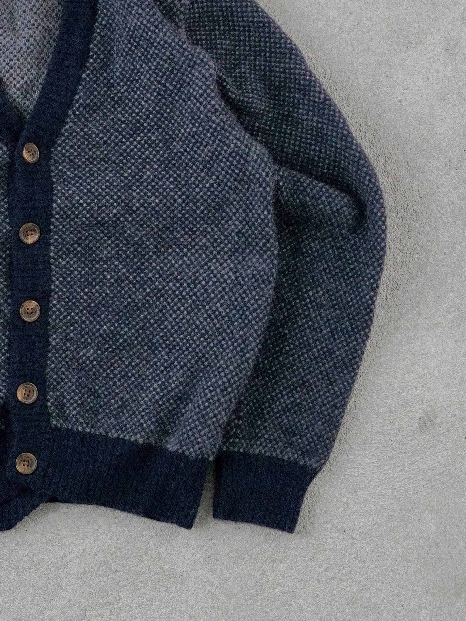 Vintage 90s Grey Brooks Brother Lambswool Cardigan (S) sold by Rebalance Vintage product image thumbnail 3