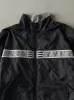 Vintage Y2K Black & Silver Reflective Adidas Windbreaker Jacket (S/M) sold by Rebalance Vintage
