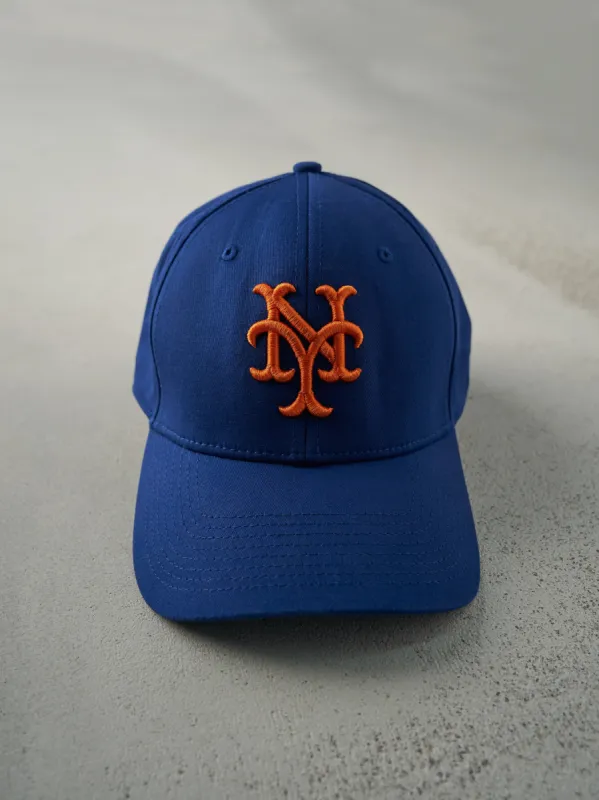 Vintage Y2K Blue Embroidered New York Mets Flex Fit Hat (M/L) sold by Rebalance Vintage