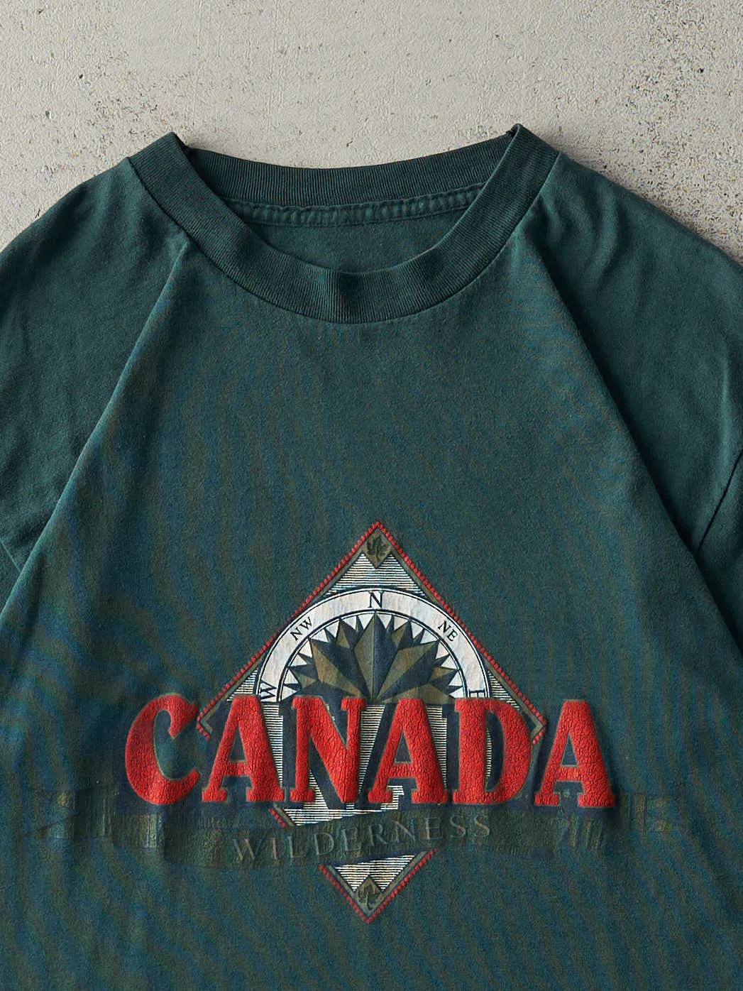 Vintage 90s Forest Green Canada Wilderness Single Stitch Tee (S/M) sold by Rebalance Vintage product image thumbnail 2
