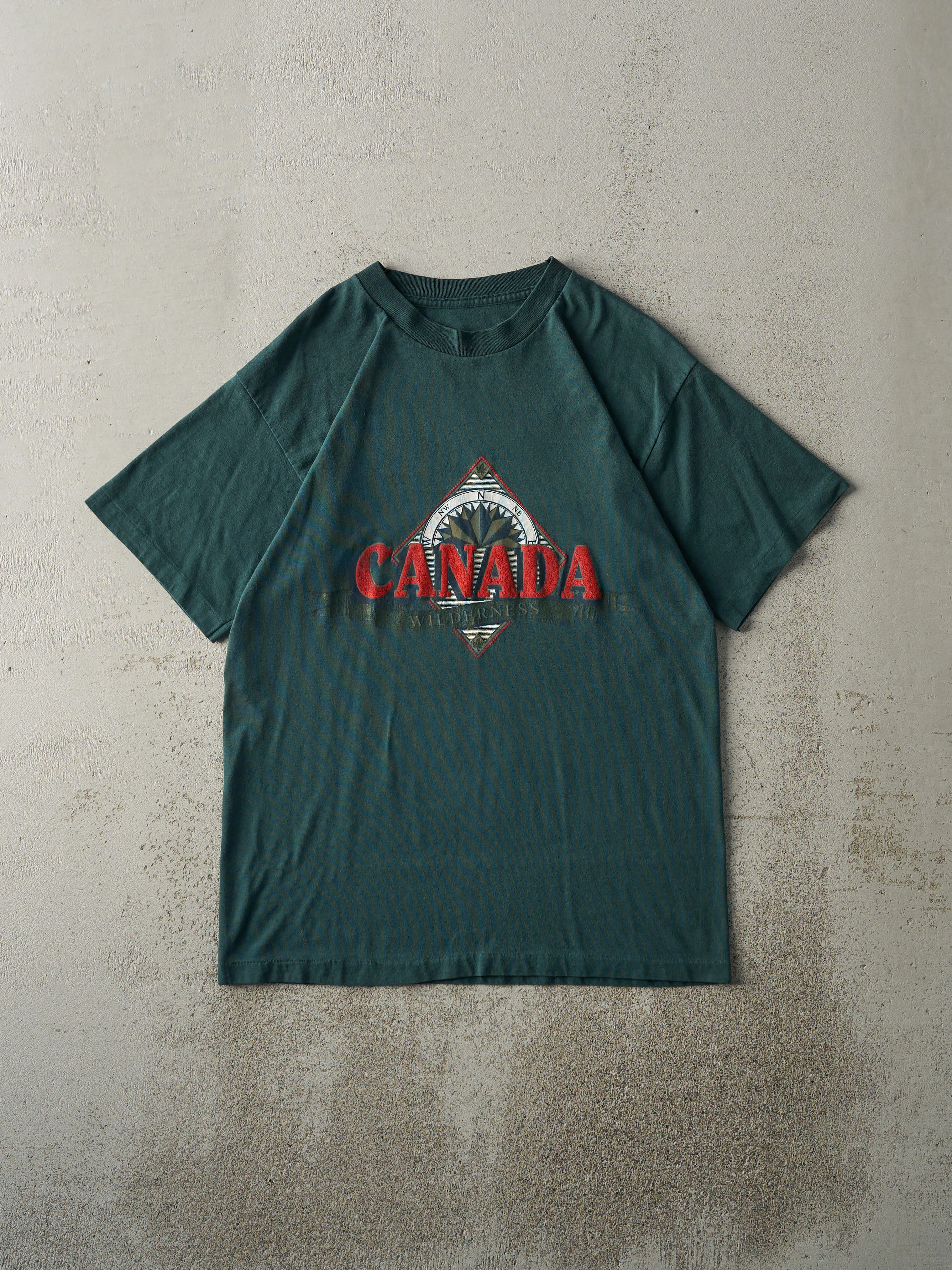 Vintage 90s Forest Green Canada Wilderness Single Stitch Tee (S/M) sold by Rebalance Vintage