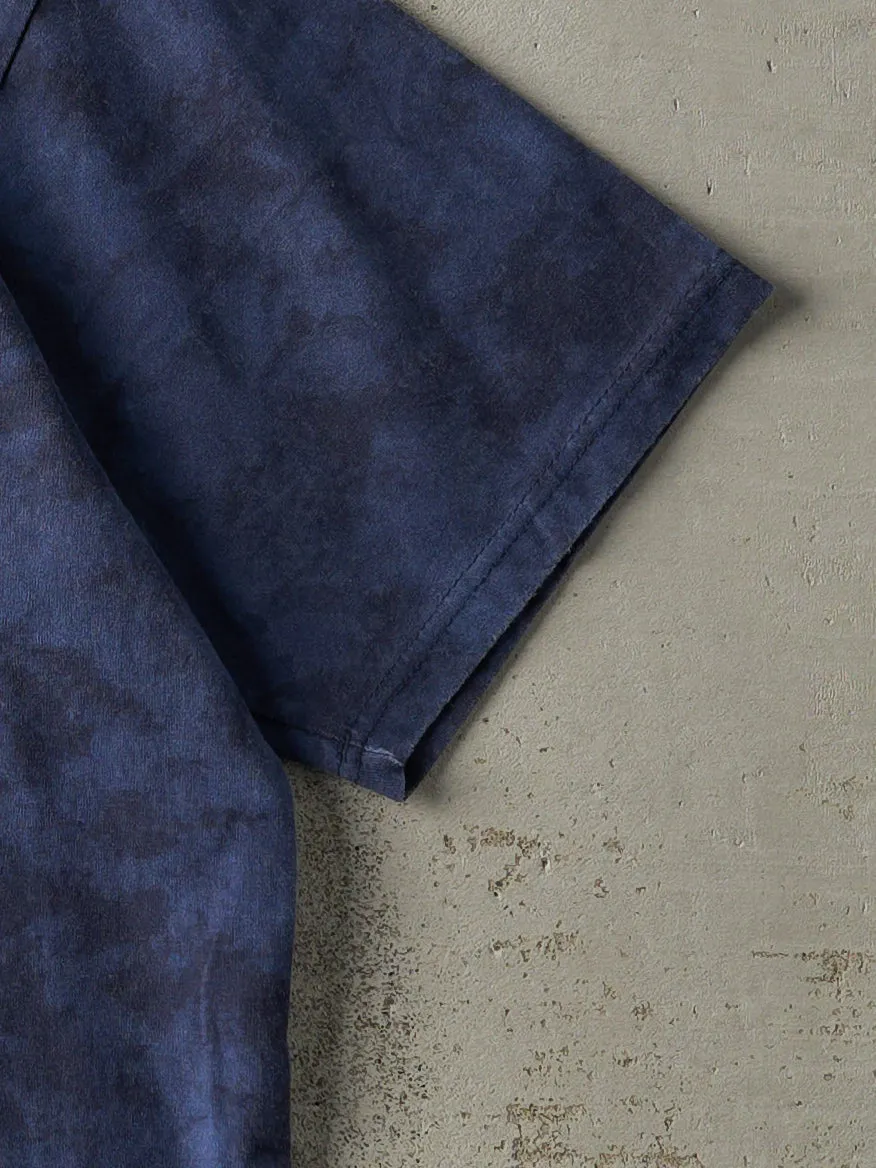 Vintage 90s Navy Blue Tie Dye Deer Tee (M/L) sold by Rebalance Vintage product image thumbnail 3