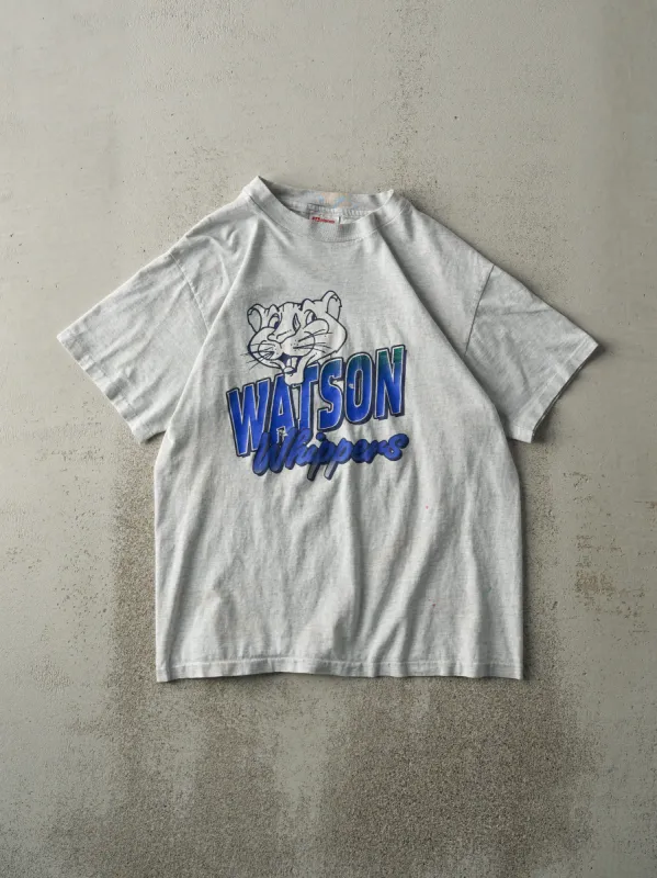 Vintage 90s Heather Grey Watson Whippers Single Stitch Tee (S) sold by Rebalance Vintage