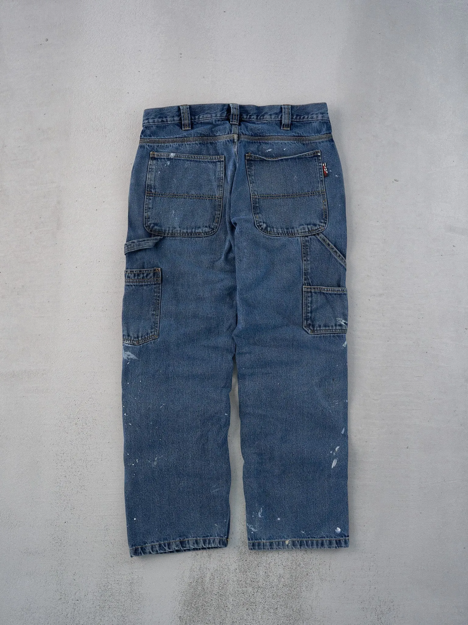 Vintage 90s Dark Blue Wolverine Workwear Carpenter Pants (34x29) sold by Rebalance Vintage product image thumbnail 2