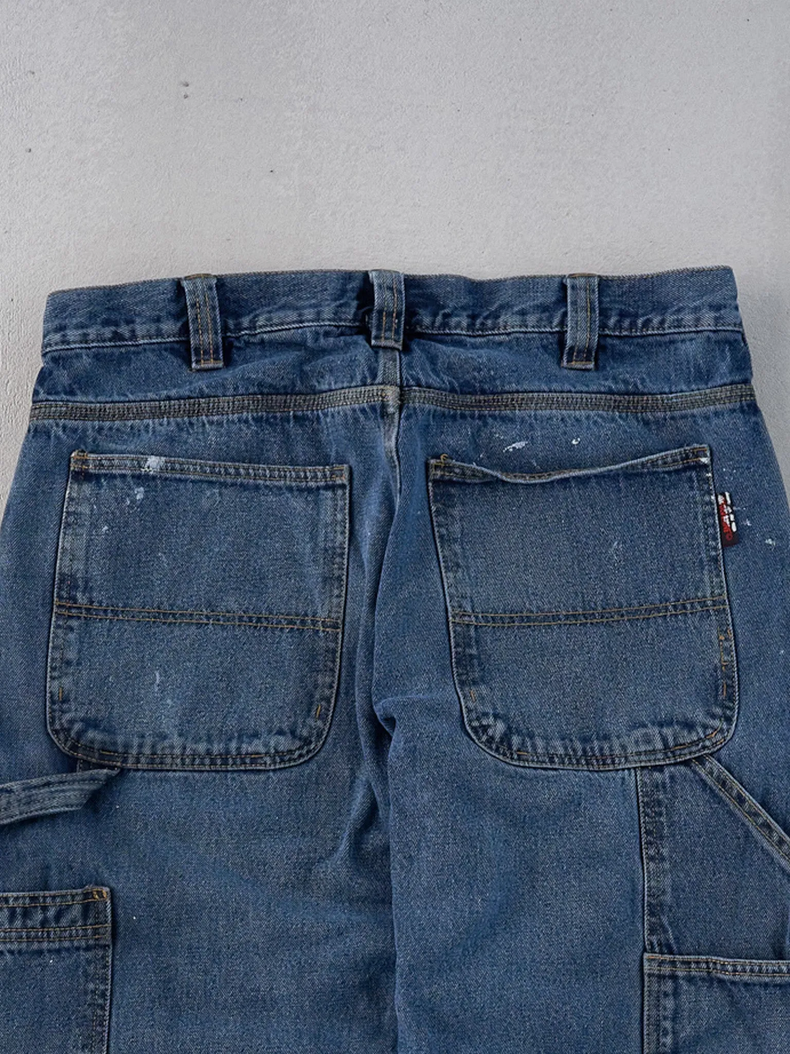 Vintage 90s Dark Blue Wolverine Workwear Carpenter Pants (34x29) sold by Rebalance Vintage product image thumbnail 4