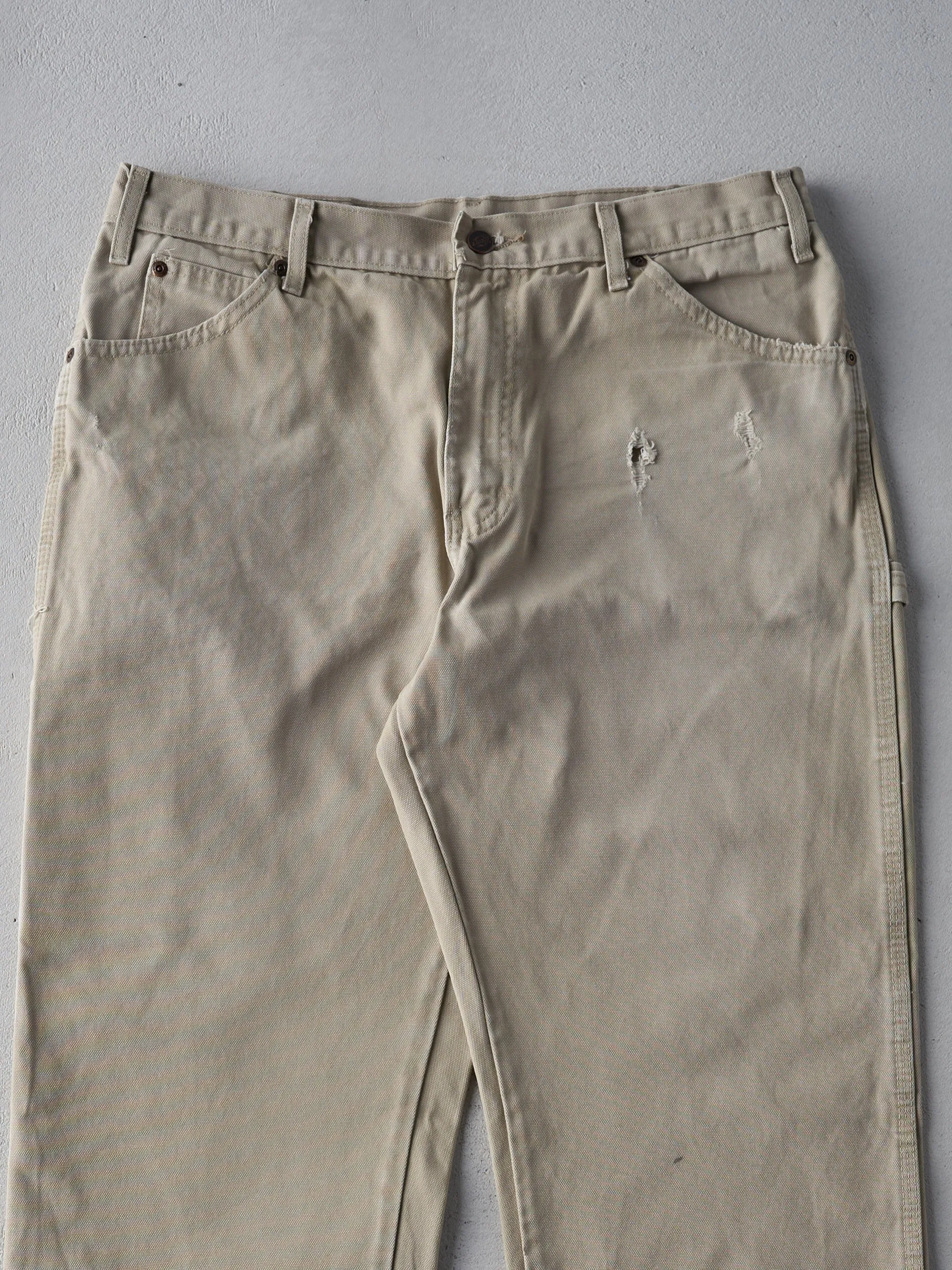 Vintage 90s Khaki Dickies Carpenter Pants (34x31.5) sold by Rebalance Vintage product image thumbnail 3