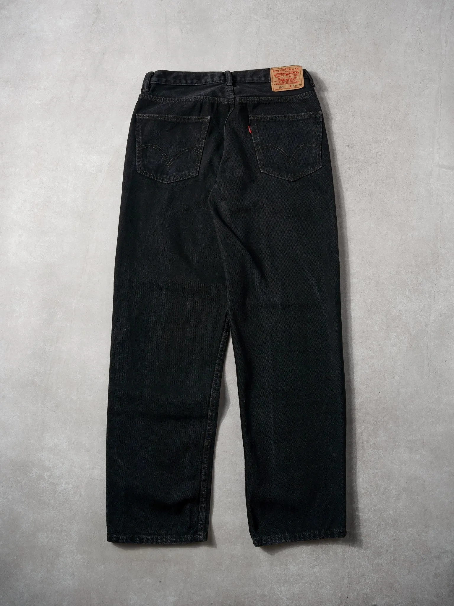 Vintage Y2k Black Levi's 550 Denim Pants (32x32) sold by Rebalance Vintage product image thumbnail 2