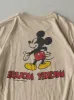 Vintage 80s Beige Mickey Mouse Double Sided Single Stitch Tee (S/M) sold by Rebalance Vintage