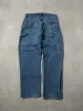 Vintage 90s Dark Blue Dickies Carpenter Denim Jeans (32x30) sold by Rebalance Vintage