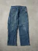 Vintage 90s Dark Blue Dickies Carpenter Denim Jeans (32x30) sold by Rebalance Vintage