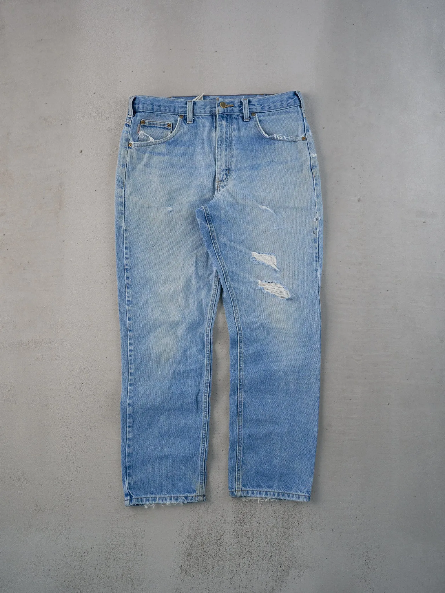 Vintage 90s Blue Carhartt Workwear Denim Jeans (33x30) sold by Rebalance Vintage