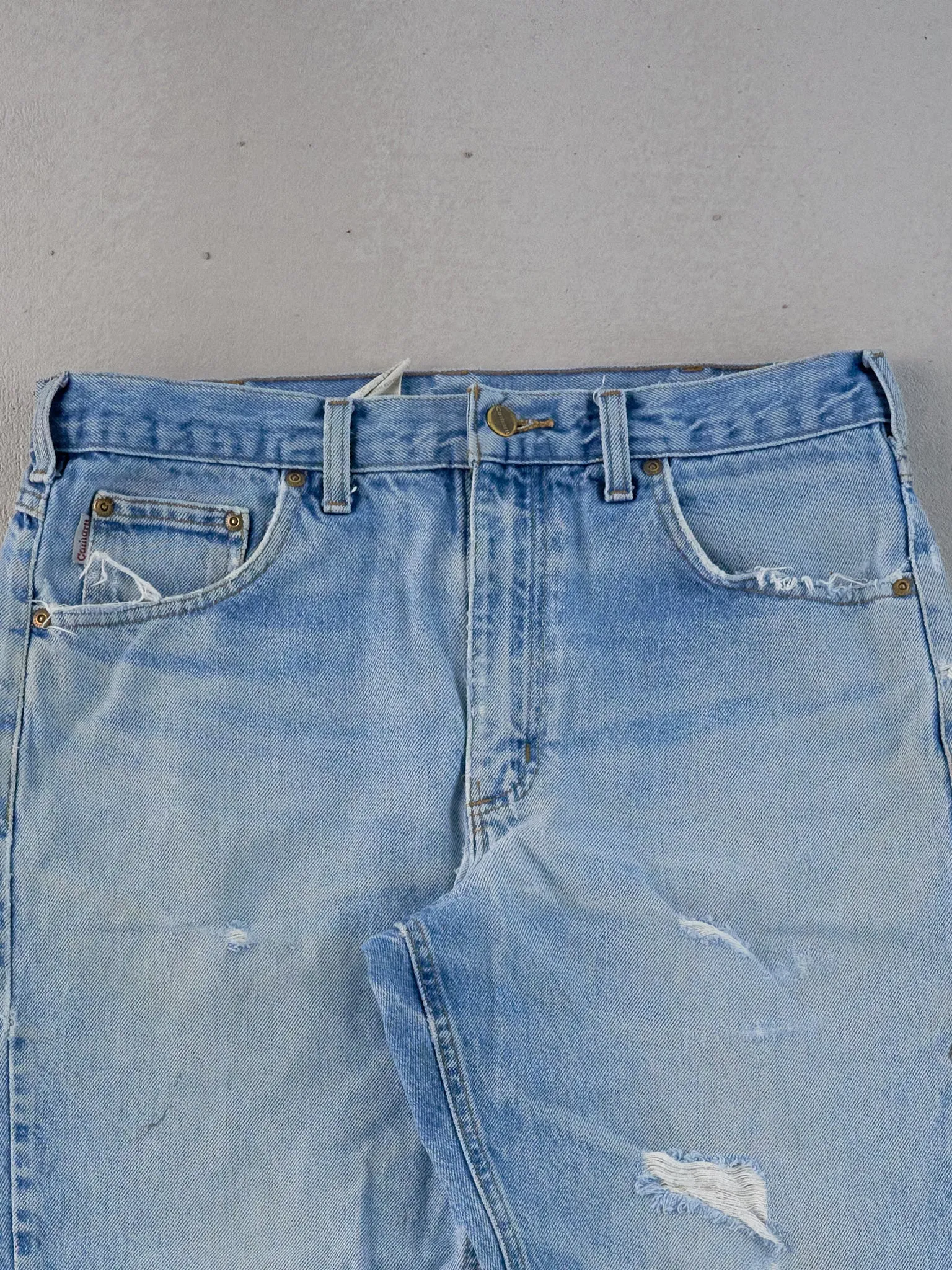 Vintage 90s Blue Carhartt Workwear Denim Jeans (33x30) sold by Rebalance Vintage product image thumbnail 3